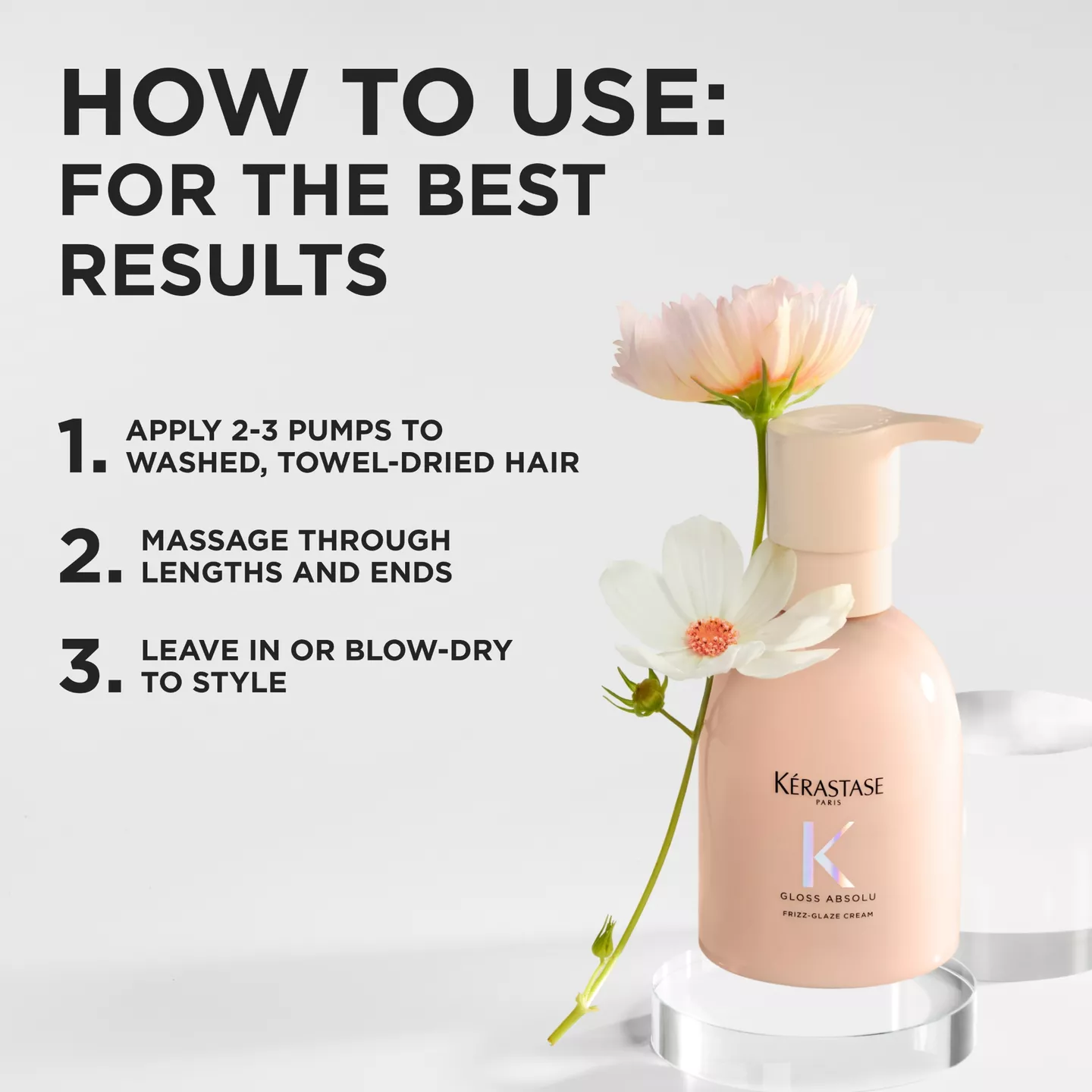 Gloss Absolu Frizz-Glaze Heat Protecting Cream - Image 5